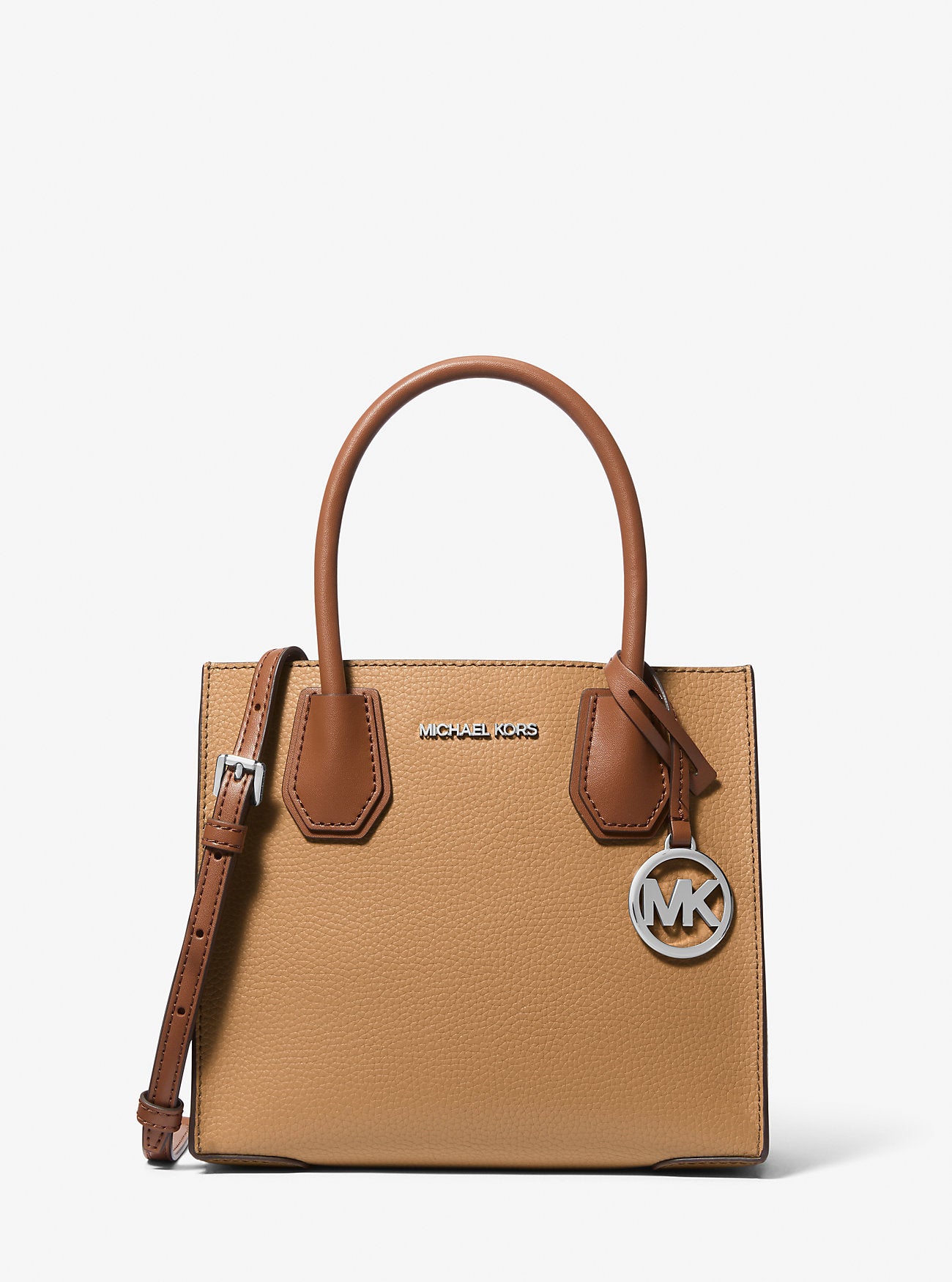 Mercer Medium Pebbled Leather Crossbody Bag Peanut Multi Peanut Multi
