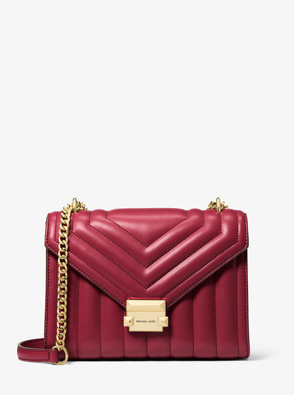 Whitney Medium Quilted Shoulder Bag Cherry Cherry