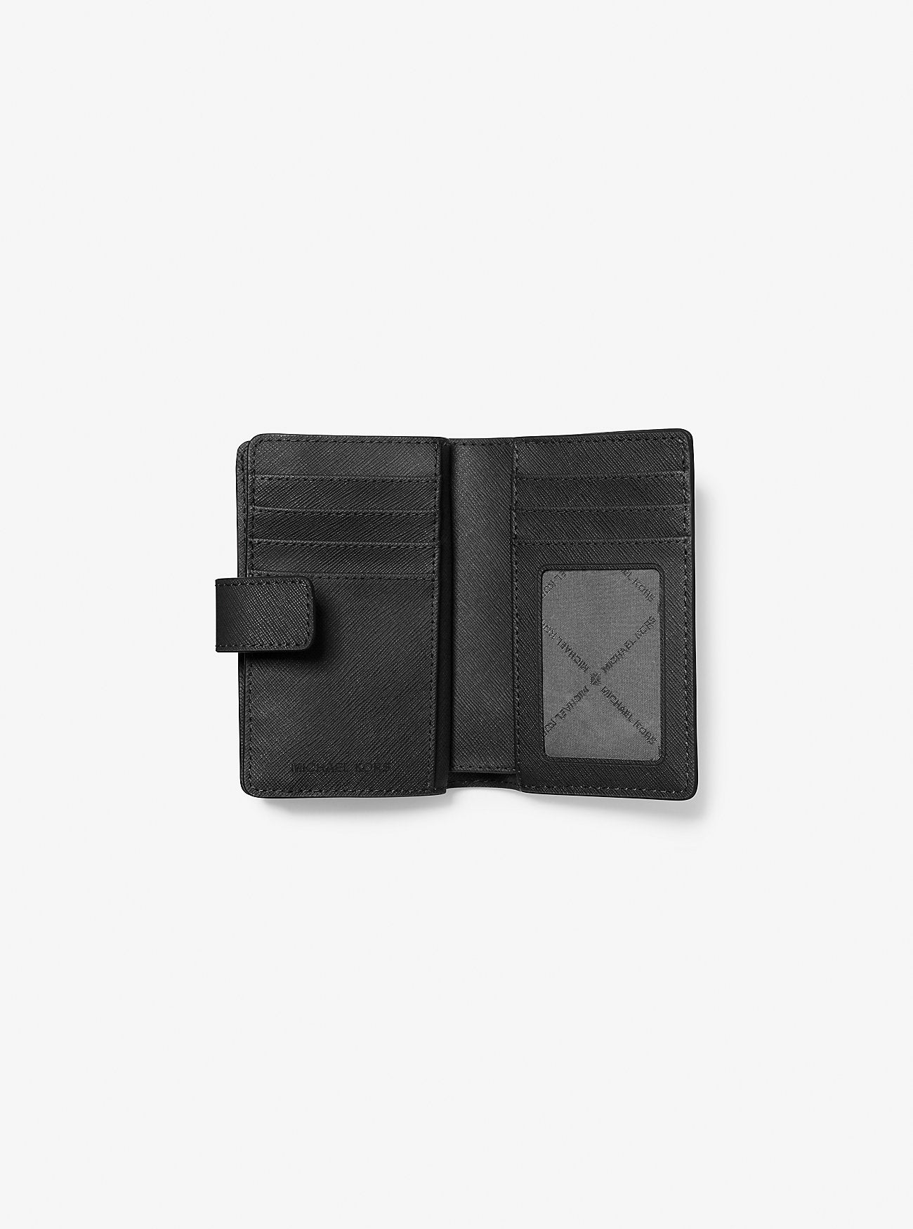 Medium Saffiano Leather Wallet Black Black