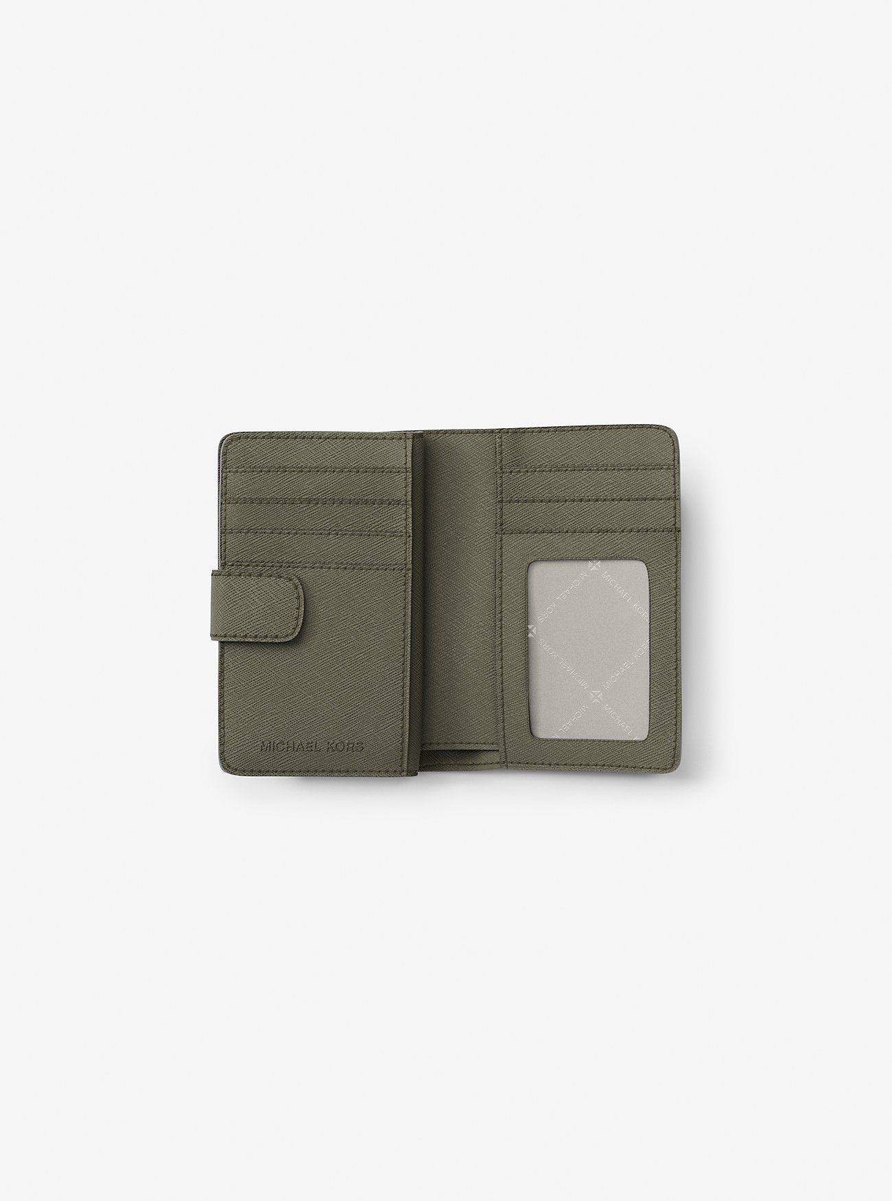 Medium Saffiano Leather Wallet Olive Olive