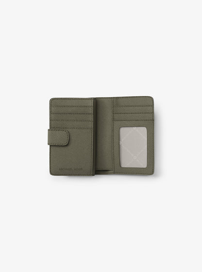 Medium Saffiano Leather Wallet Olive Olive