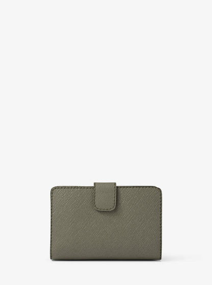 Medium Saffiano Leather Wallet Olive Olive
