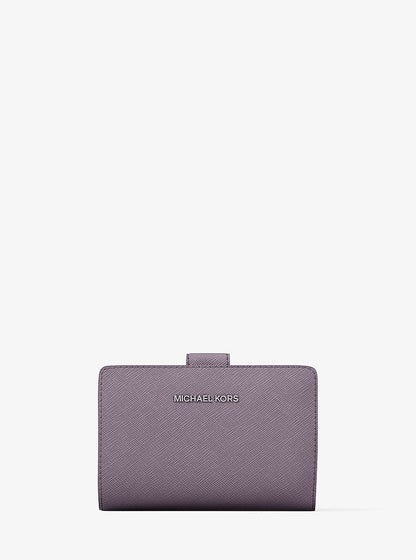 Medium Saffiano Leather Wallet Lilac Lilac