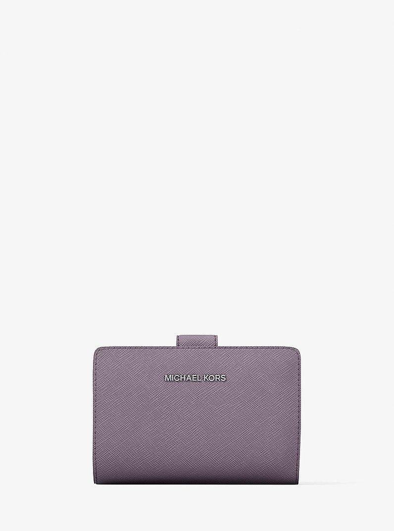 Medium Saffiano Leather Wallet Lilac Lilac