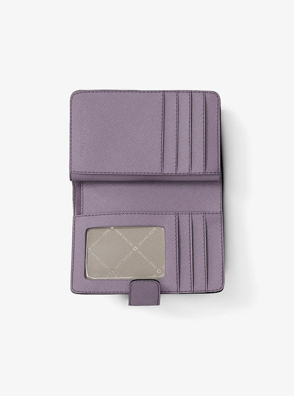 Medium Saffiano Leather Wallet Lilac Lilac