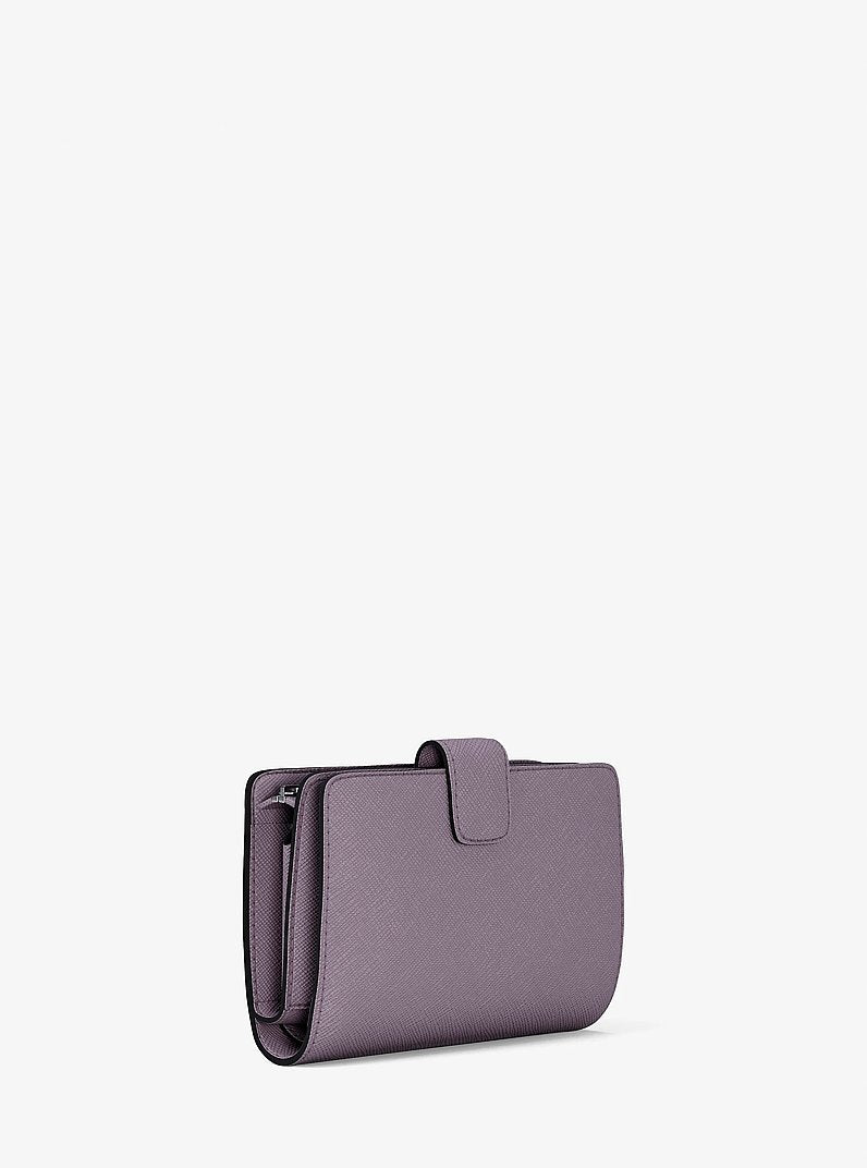 Medium Saffiano Leather Wallet Lilac Lilac