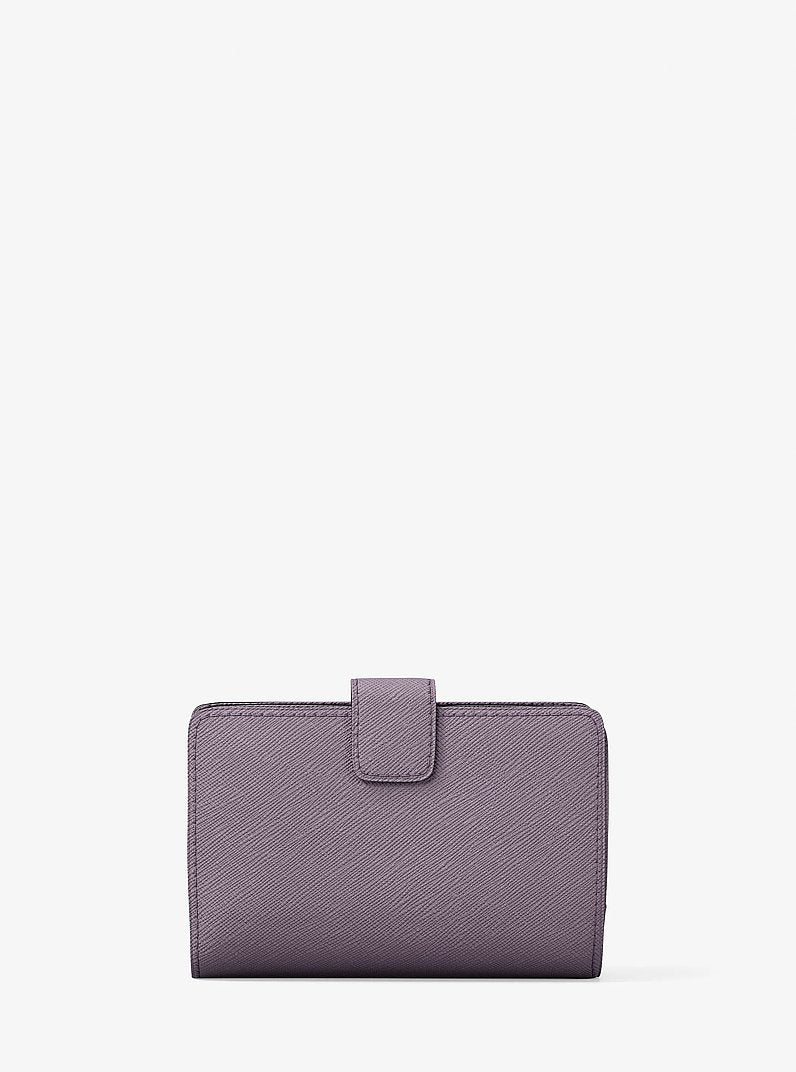 Medium Saffiano Leather Wallet Lilac Lilac