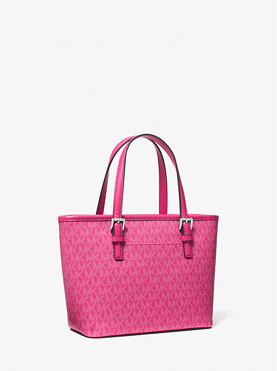 Jet Set Travel Extra-Small Logo Top-Zip Tote Bag Dragonfruit