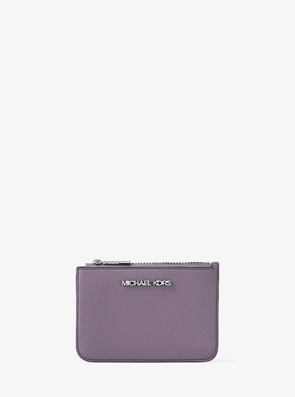Jet Set Saffiano Leather Coin Purse Lilac Lilac