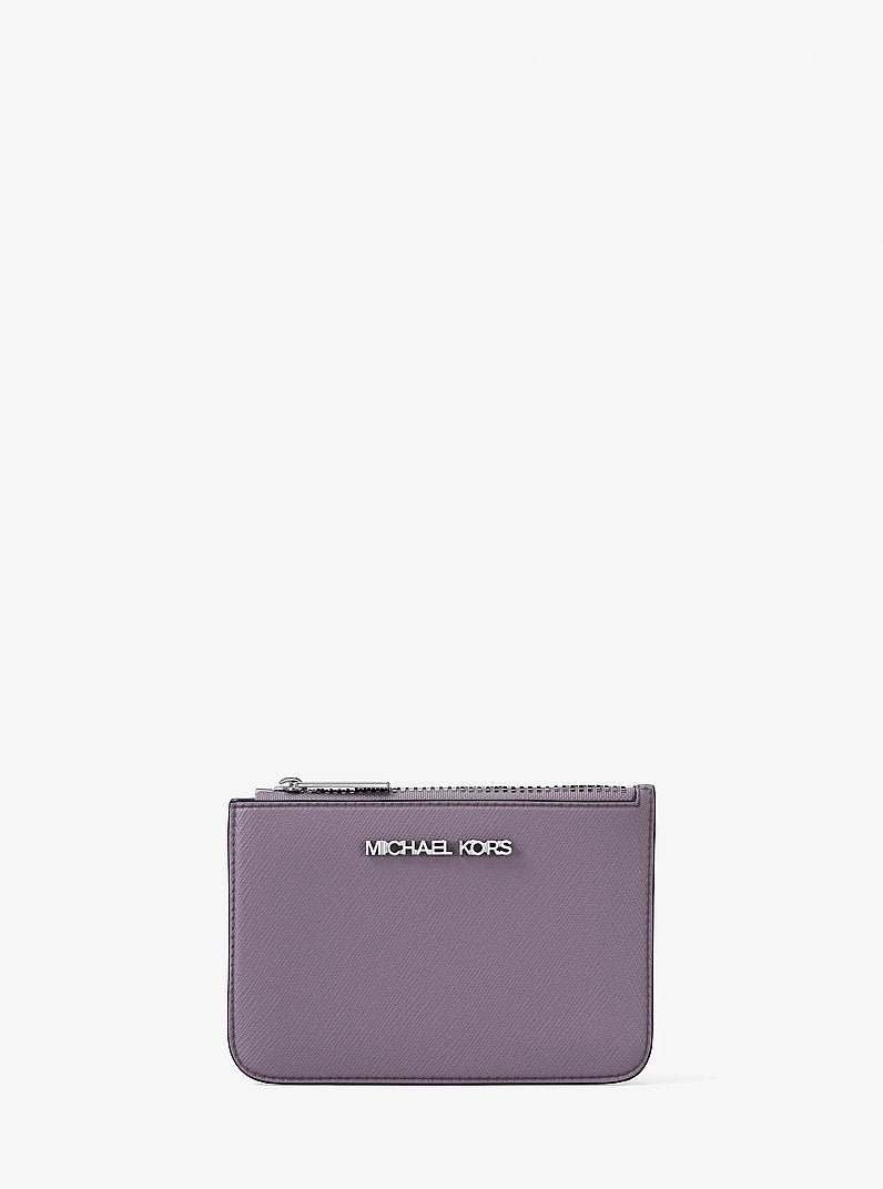 Jet Set Saffiano Leather Coin Purse Lilac Lilac