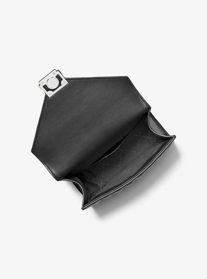 Whitney Medium Quilted Shoulder Bag Black Black