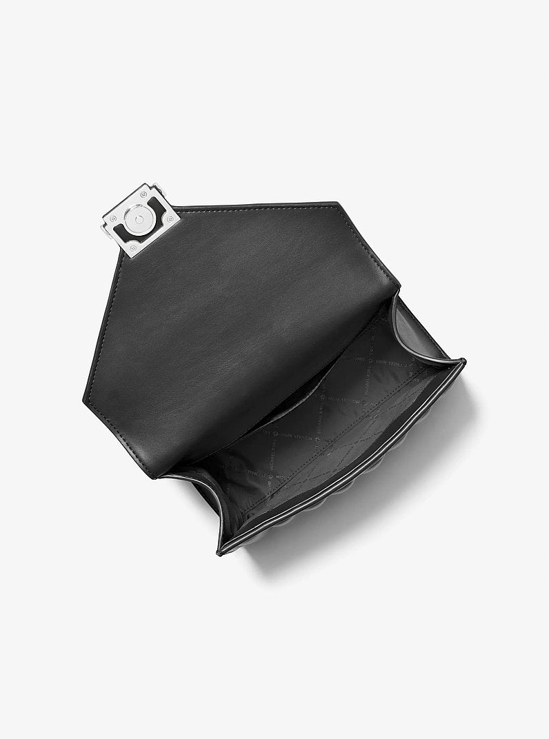 Whitney Medium Quilted Shoulder Bag Black Black