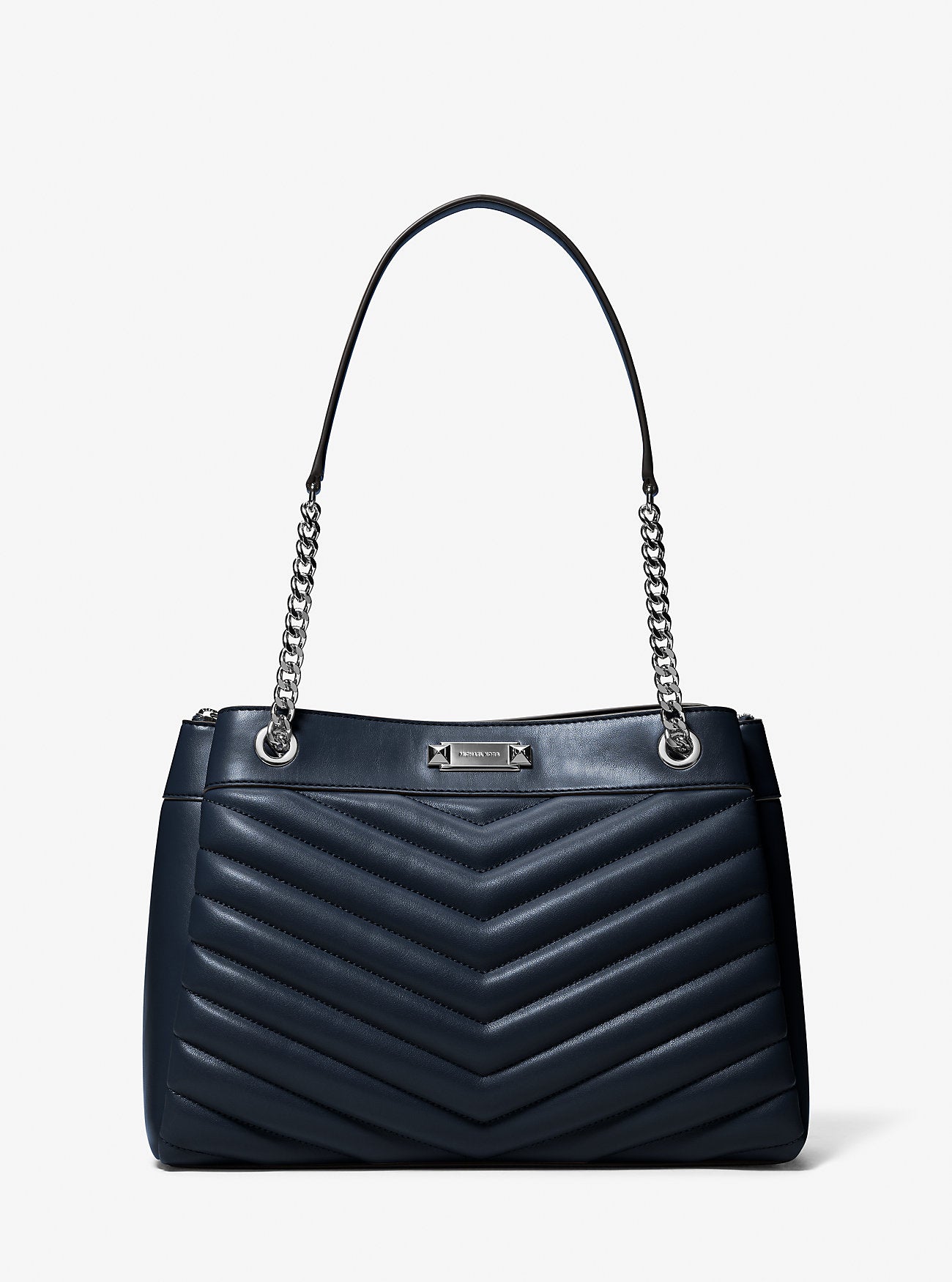Whitney Medium Quilted Tote Bag Navy Navy