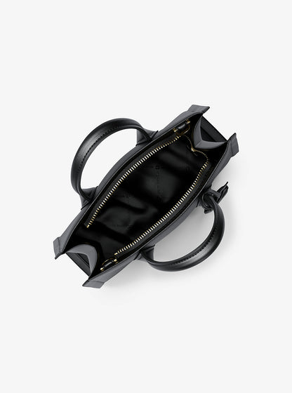 Mirella Small Pebbled Leather Convertible Crossbody Bag Black Black