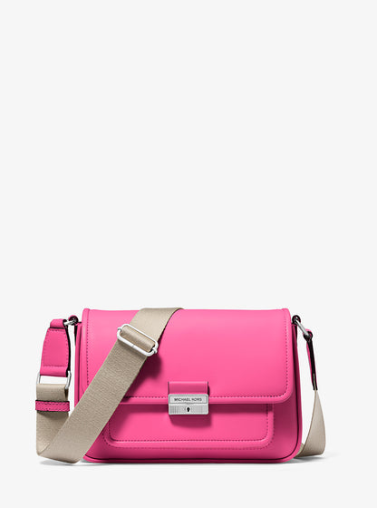 Bradshaw Medium Leather Messenger Bag Dragonfruit Dragonfruit