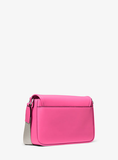 Bradshaw Medium Leather Messenger Bag Dragonfruit Dragonfruit