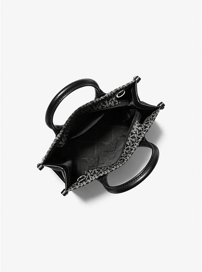 Mirella Small Ombr Signature Logo Crossbody Bag Black