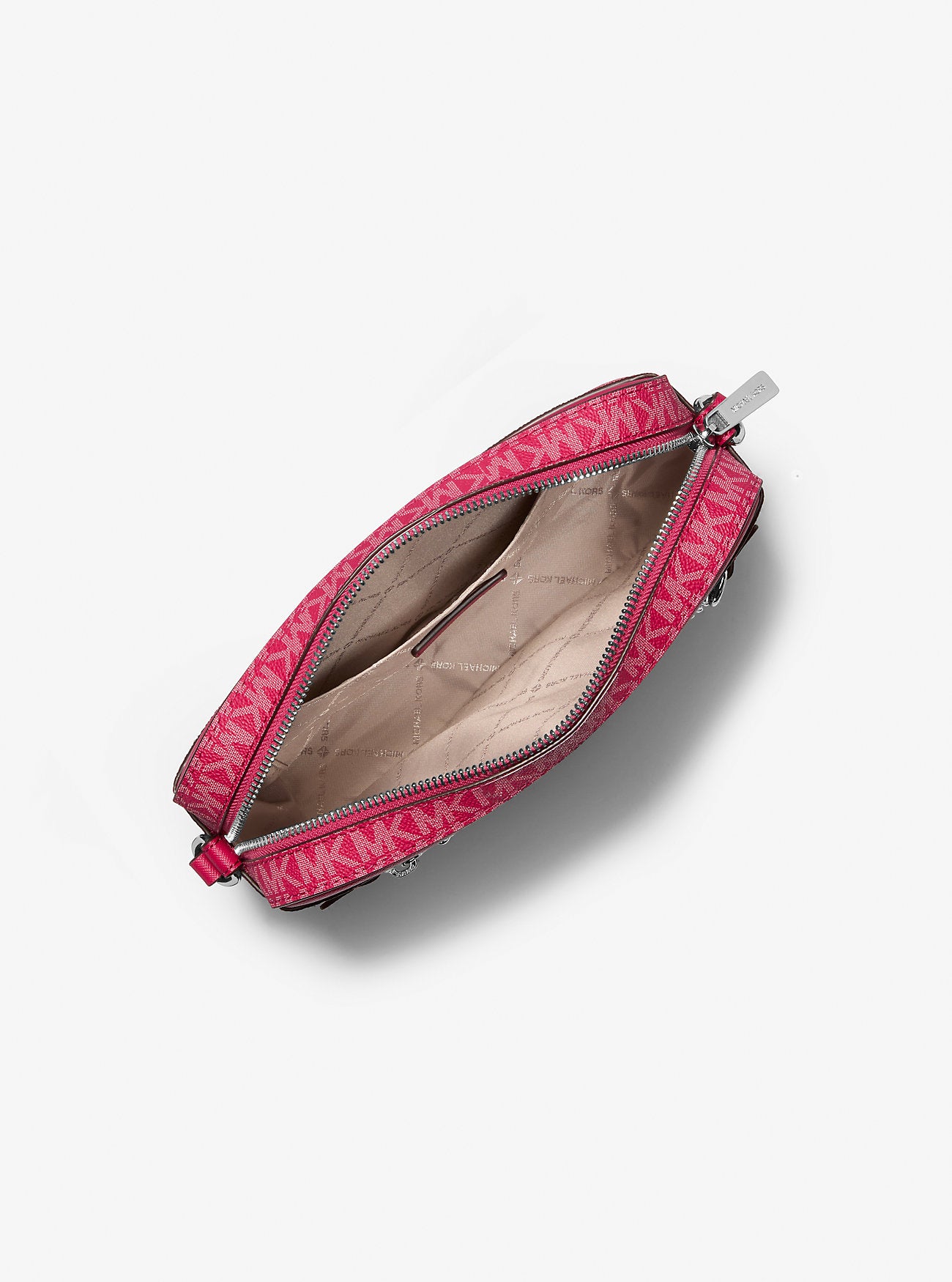 Jet Set Large Signature Logo Crossbody Bag Dk Raspberry Dk Raspberry