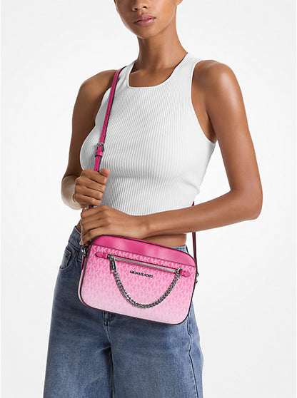 Jet Set Large Ombr Signature Logo Crossbody Body Dragonfruit