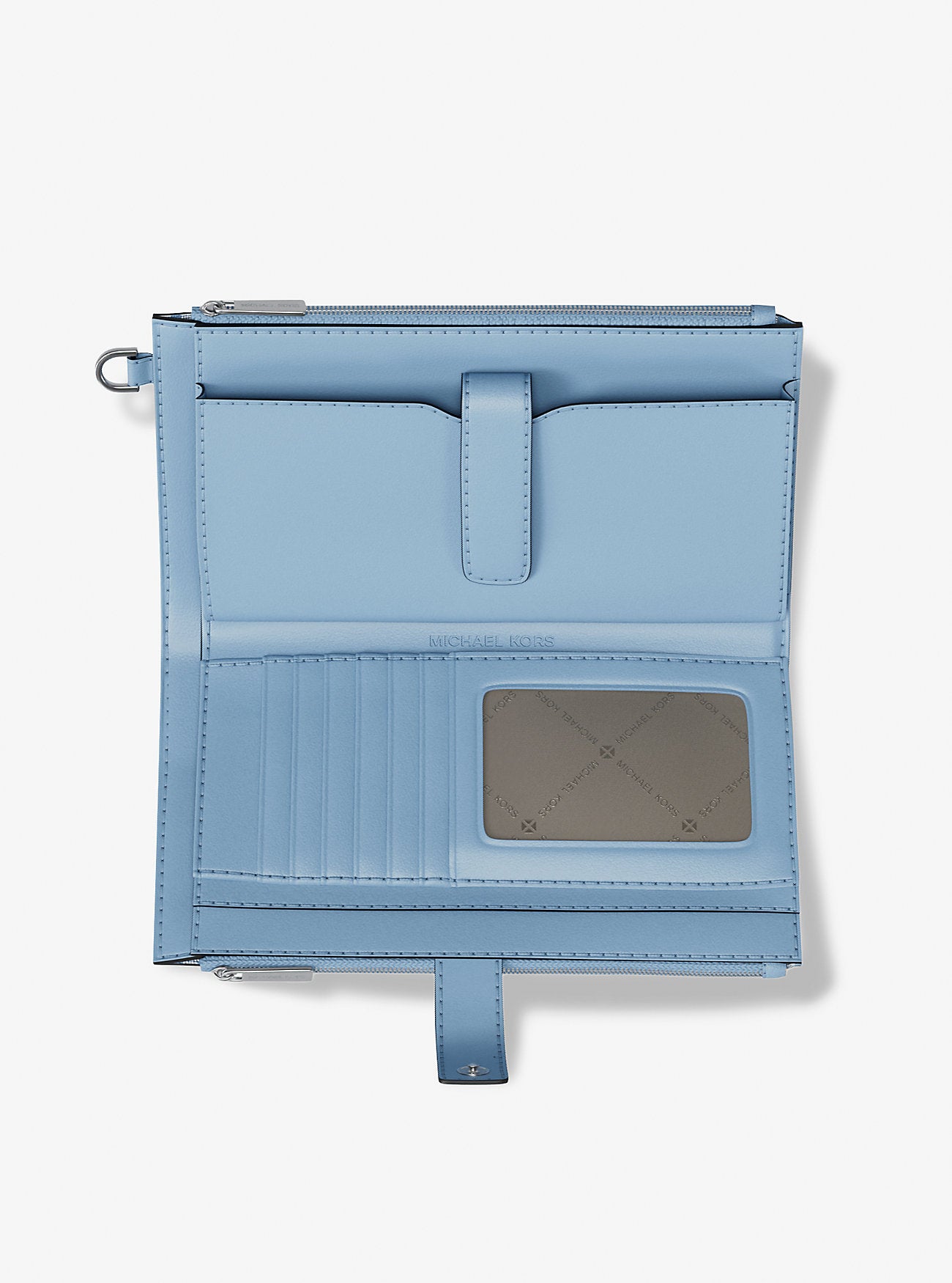 Jet Set Large Ombre Signature Logo Wristlet Light Sky Light Sky
