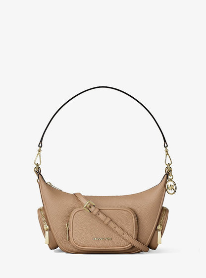 Merritt Small Pebbled Leather Crossbody Bag Camel Camel