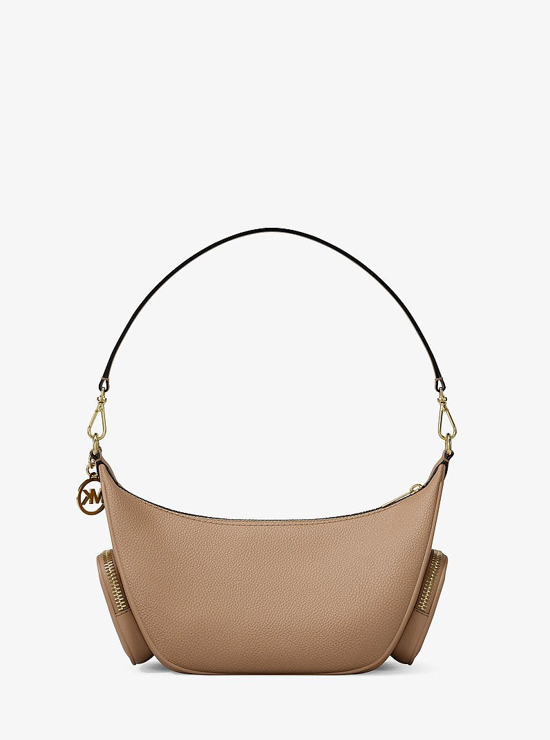 Merritt Small Pebbled Leather Crossbody Bag Camel Camel