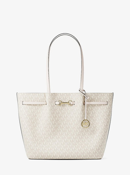 Carson Large Signature Logo Tote Bag Lt Crm Multi Lt Crm Multi