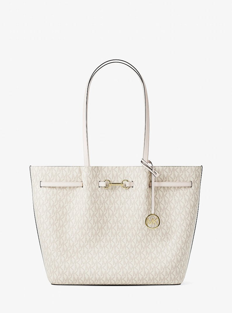Carson Large Signature Logo Tote Bag Lt Crm Multi Lt Crm Multi