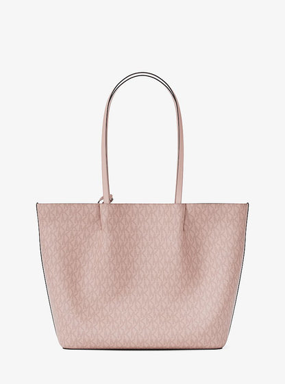 Carson Large Signature Logo Tote Bag Powder Blush Powder Blush