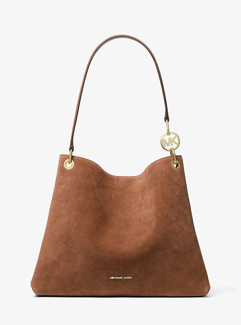 Christina Large Suede Shoulder Bag Luggage Luggage