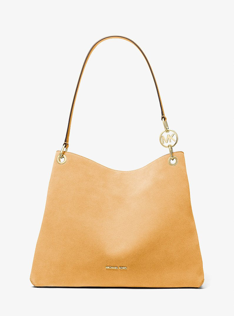 Christina Large Suede Shoulder Bag Honeywheat Honeywheat
