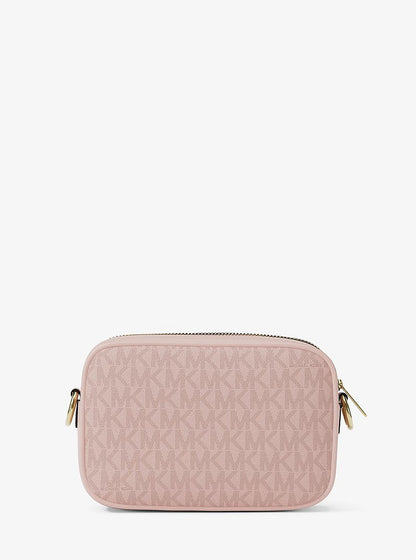 Jet Set Small Signature Logo Camera Crossbody Bag Powder Blush Powder Blush