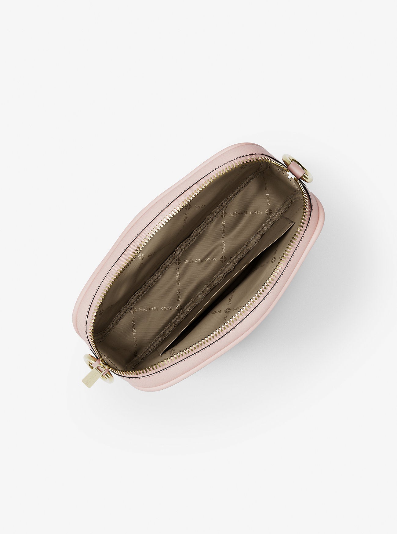 Jet Set Small Signature Logo Camera Crossbody Bag Powder Blush Powder Blush