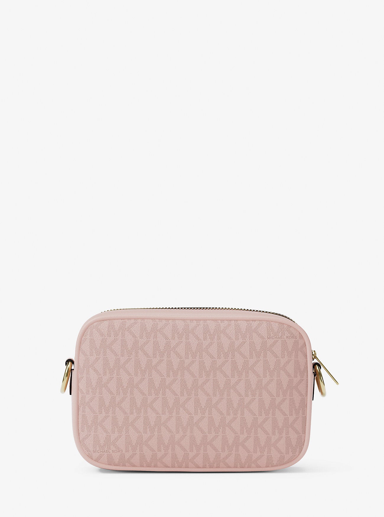 Jet Set Small Signature Logo Camera Crossbody Bag Powder Blush Powder Blush