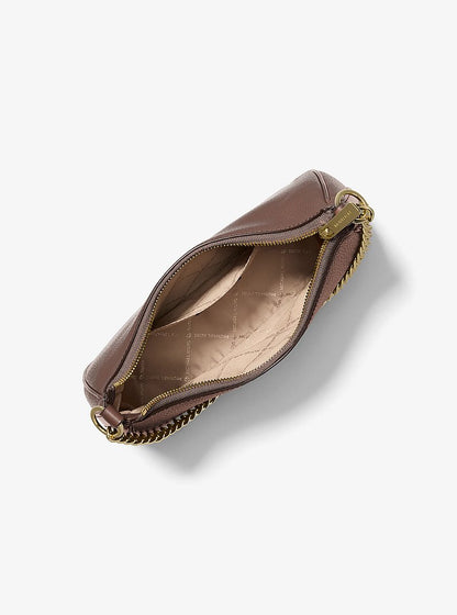 Jet Set Large Pebbled Leather Convertible Crossbody Bag Nutmeg Nutmeg