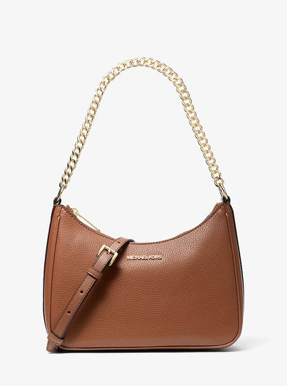 Jet Set Large Pebbled Leather Convertible Crossbody Bag Luggage Luggage