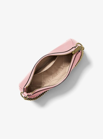 Jet Set Large Pebbled Leather Convertible Crossbody Bag Powder Blush Powder Blush