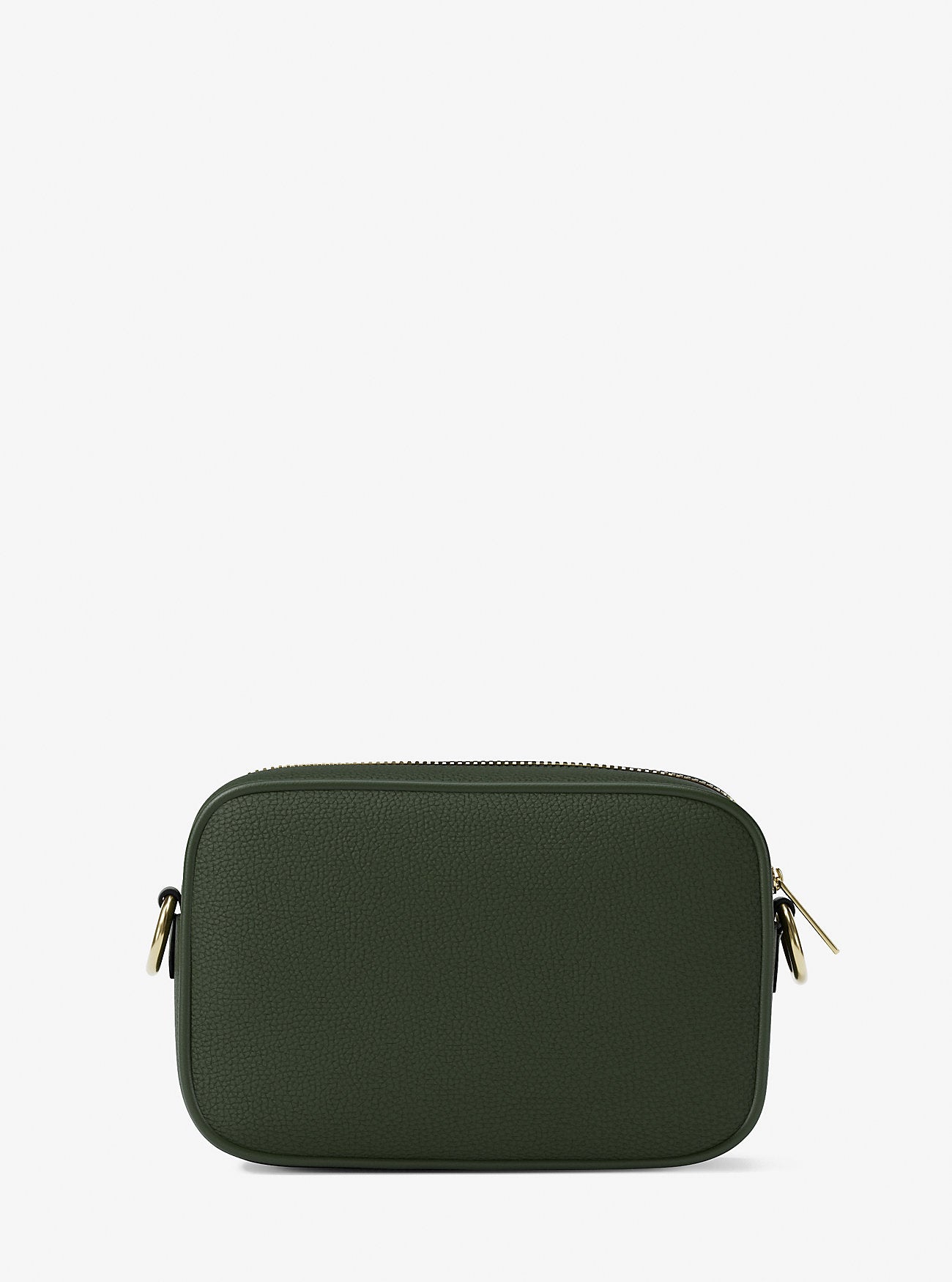 Jet Set Small Pebbled Leather Camera Crossbody Bag Moss Moss