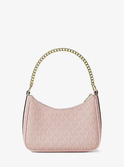 Jet Set Small Signature Logo Convertible Crossbody Bag Powder Blush Powder Blush