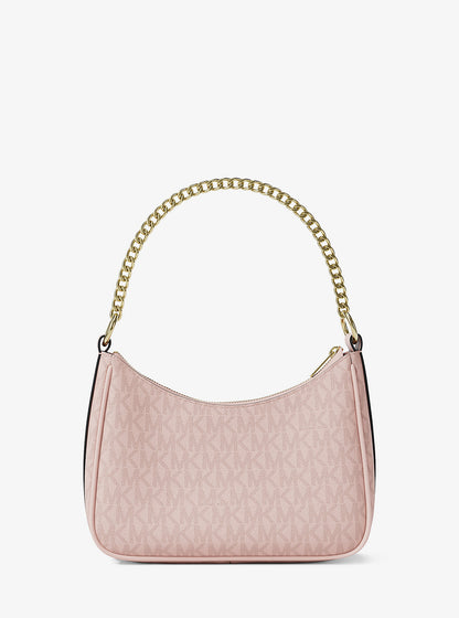 Jet Set Small Signature Logo Convertible Crossbody Bag Powder Blush Powder Blush