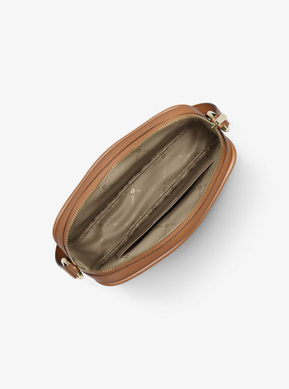 Jet Set Travel Large Signature logo Camera Crossbody Bag Brown Brown