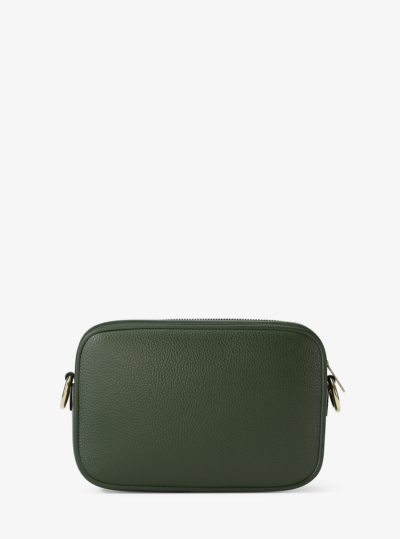 Jet Set Pebbled Leather Camera Crossbody Bag Moss Moss