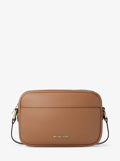 Jet Set Large Pebbled Leather Camera Crossbody Bag Luggage Luggage