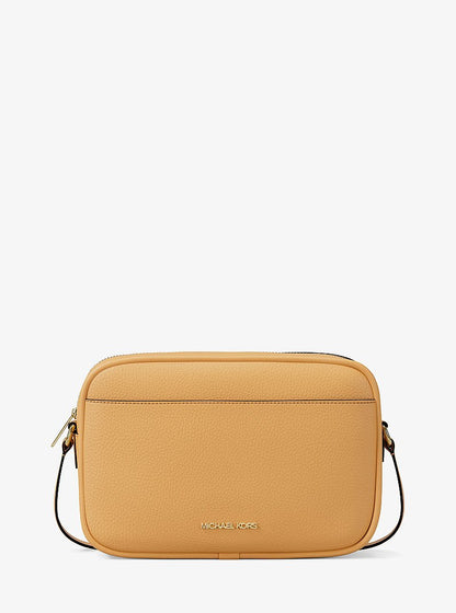 Jet Set Large Pebbled Leather Camera Crossbody Bag Honeywheat Honeywheat