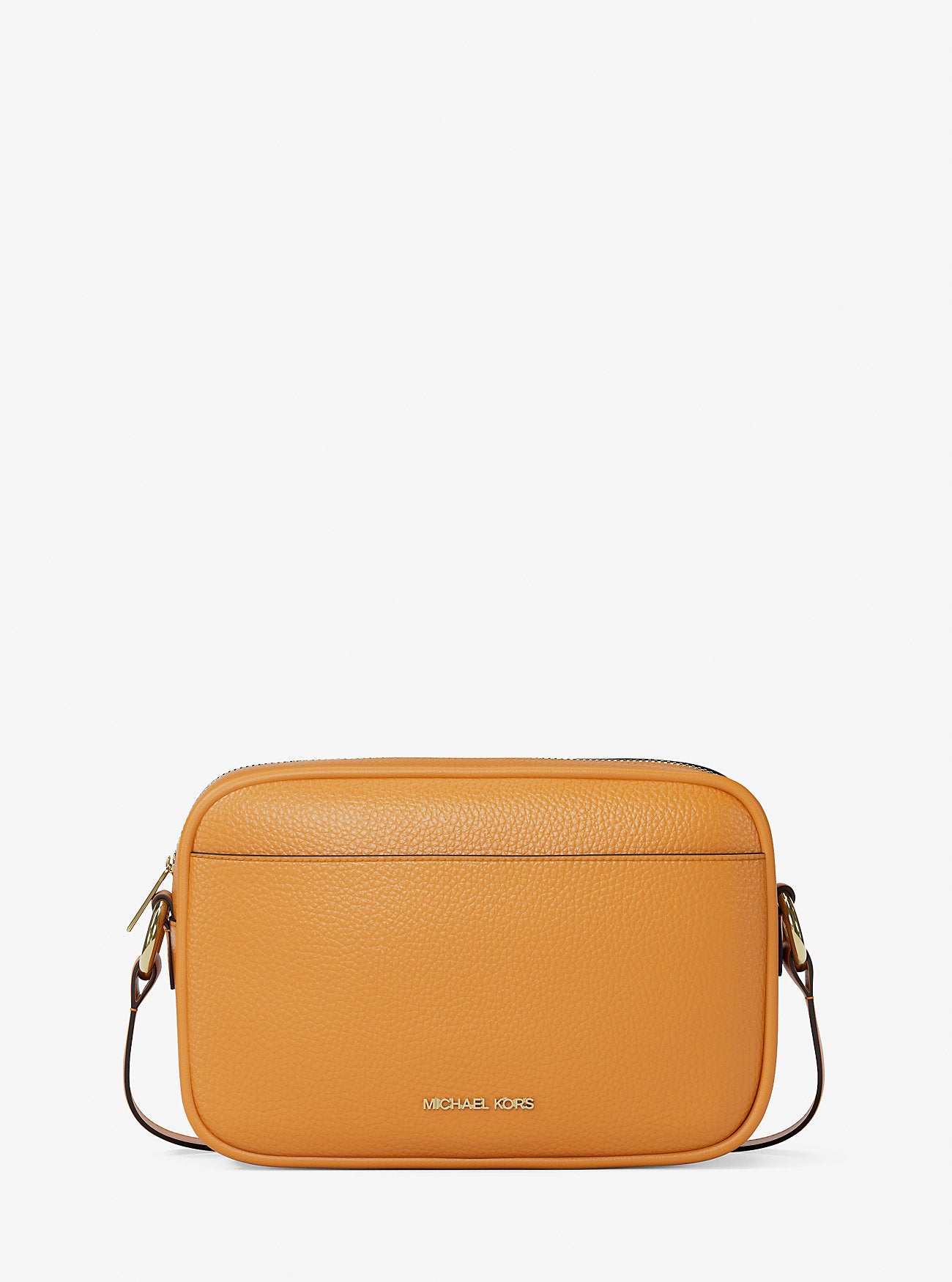 Jet Set Pebbled Leather Camera Crossbody Bag Radiant Orange Radiant Orange