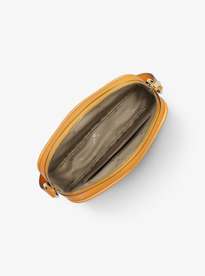 Jet Set Pebbled Leather Camera Crossbody Bag Radiant Orange Radiant Orange