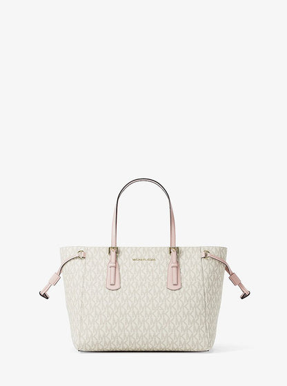 Voyager Extra-Small Signature Logo Convertible Crossbody Bag Pwd Blsh Mlt Pwd Blsh Mlt