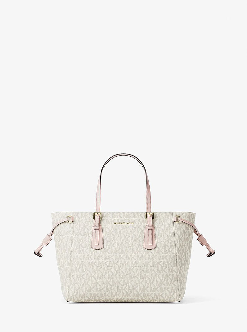 Voyager Extra-Small Signature Logo Convertible Crossbody Bag Pwd Blsh Mlt Pwd Blsh Mlt