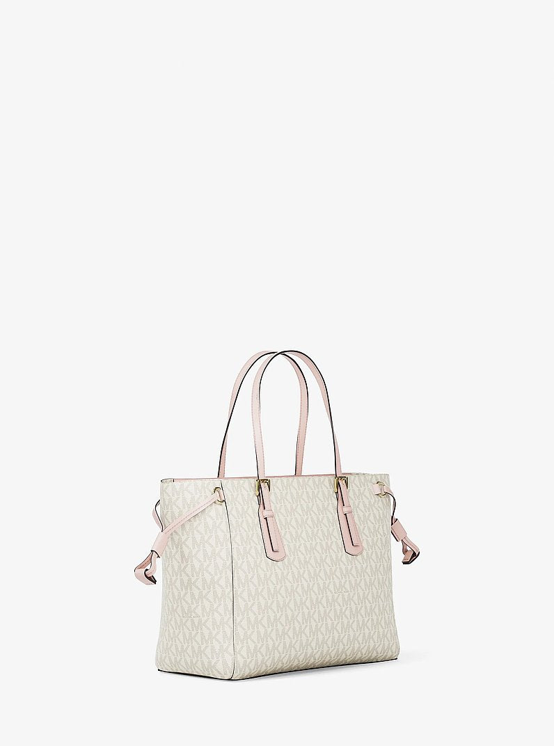 Voyager Extra-Small Signature Logo Convertible Crossbody Bag Pwd Blsh Mlt Pwd Blsh Mlt
