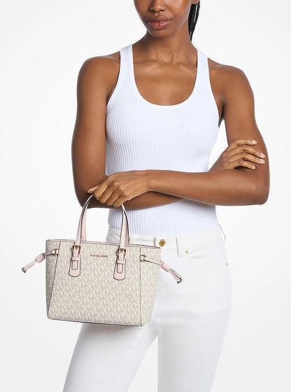 Voyager Extra-Small Signature Logo Convertible Crossbody Bag Pwd Blsh Mlt Pwd Blsh Mlt